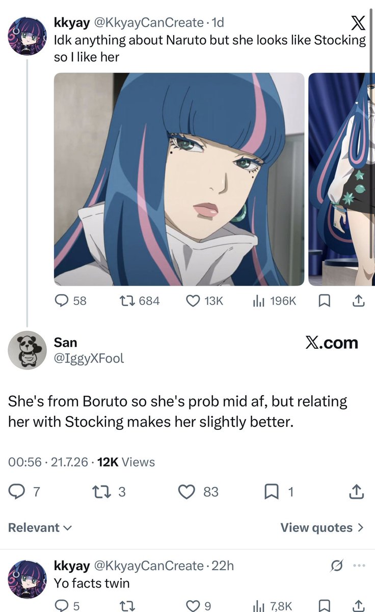 H4RLXM's tweet photo. your daily reminder to never take a boruto hater seriously👍 https://t.co/Vt74QryBxh