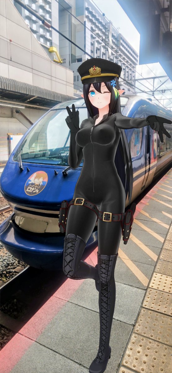 BB15Yashima's tweet photo. #カスタムキャスト
アリーナ「おはようございます。最近、この特急スーパーはくと専用のHOT7000系気動車の走りに魅了されつつある私です……♪」 https://t.co/Xr5EXFrenL