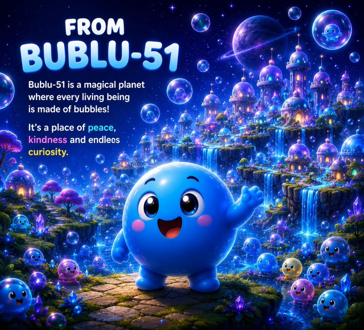 plooponxrpl's tweet photo. Far beyond our world, there is a place where every being is made of 🫧

A planet filled with peace, kindness, and joy …a place called Bublu-51. https://t.co/ZYezKOz34K