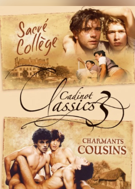 vitrolles13127's tweet photo. Deux des plus grands classiques de #Cadinot sur un seul DVD ! L'actualité d'un glorieux château en 1952 et la passion des jeunes gens. Le troisième de la série Cadinot Classics contient Sacré Collège (53mn) et Charmants Potes (58mn). Les deux films sont entièrement à cru car ils ont été réalisés au début des années 80. #LGBT #LGBTVINTAGE #LGBT18 +18