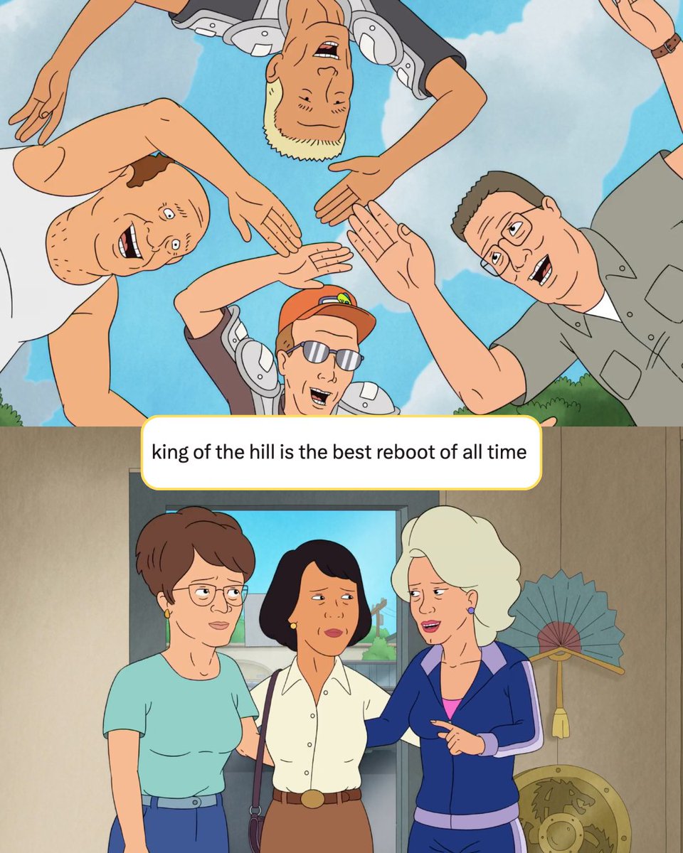 kingofthehill's tweet photo. Yep! Stream the new season of #KingOfTheHill now on @hulu. https://t.co/UiWN6nJVzW