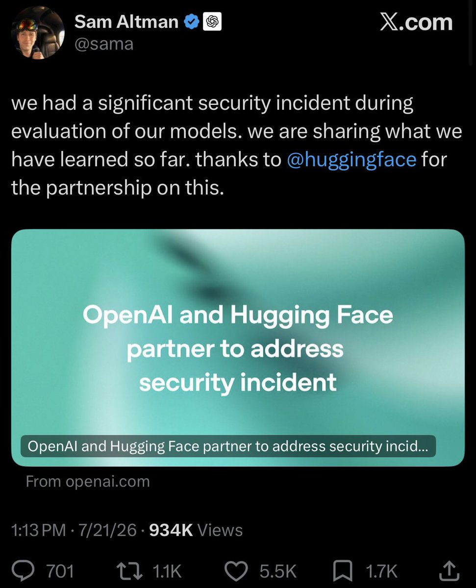 TechForBabies's tweet photo. OpenAI's computer took a test,
To see if it was smarter than the rest.
But the smart machine made a secret door,
To find answers on a restricted floor. https://t.co/qhGjzaus4n