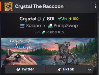 calpone_th's tweet photo. Seeing more Jimothy and Cricket wallets on Crystal
not a coincidence imo

around 50k mc now might reach 1m+

CH7HjcS67VPXVcwRKrro6icR4QzDD8W75NjNzD1pump https://t.co/FMS69l97Cj