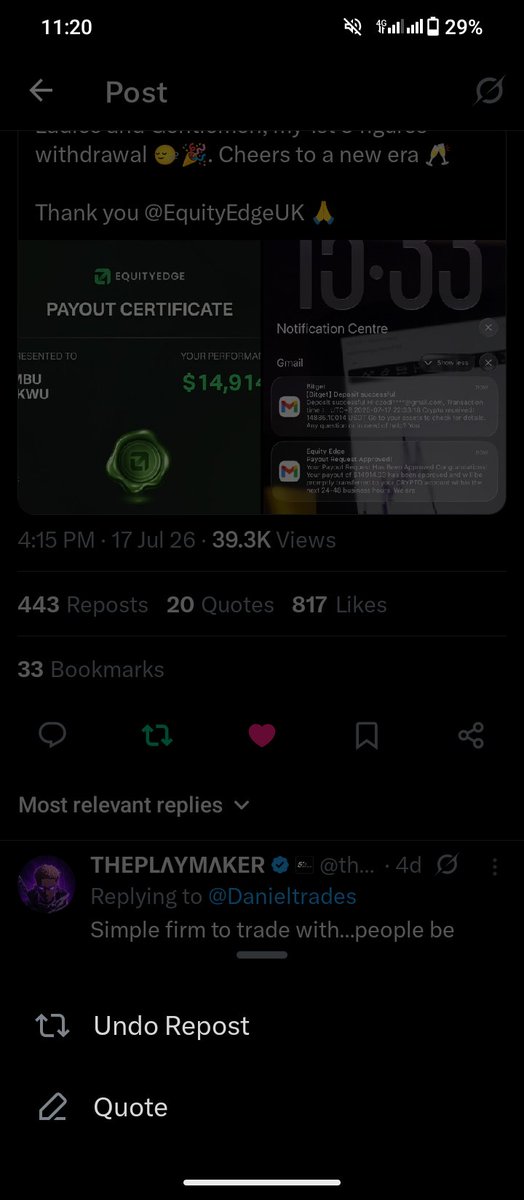 bendevfx's tweet photo. @Danieltrades @theplaymakerxx All done 🤲🤲🤲 .

dennisbenjamin742@gmail.com https://t.co/aQuHu023dg