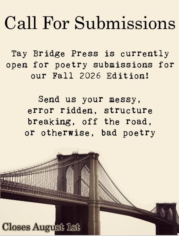 TayBridgePress is open to submission! tweet media
