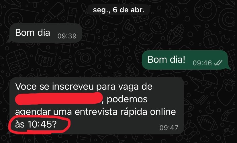dovekvs's tweet photo. depois não entendem o motivo de tanto hate no setor de rh https://t.co/mkoL9jVuRq