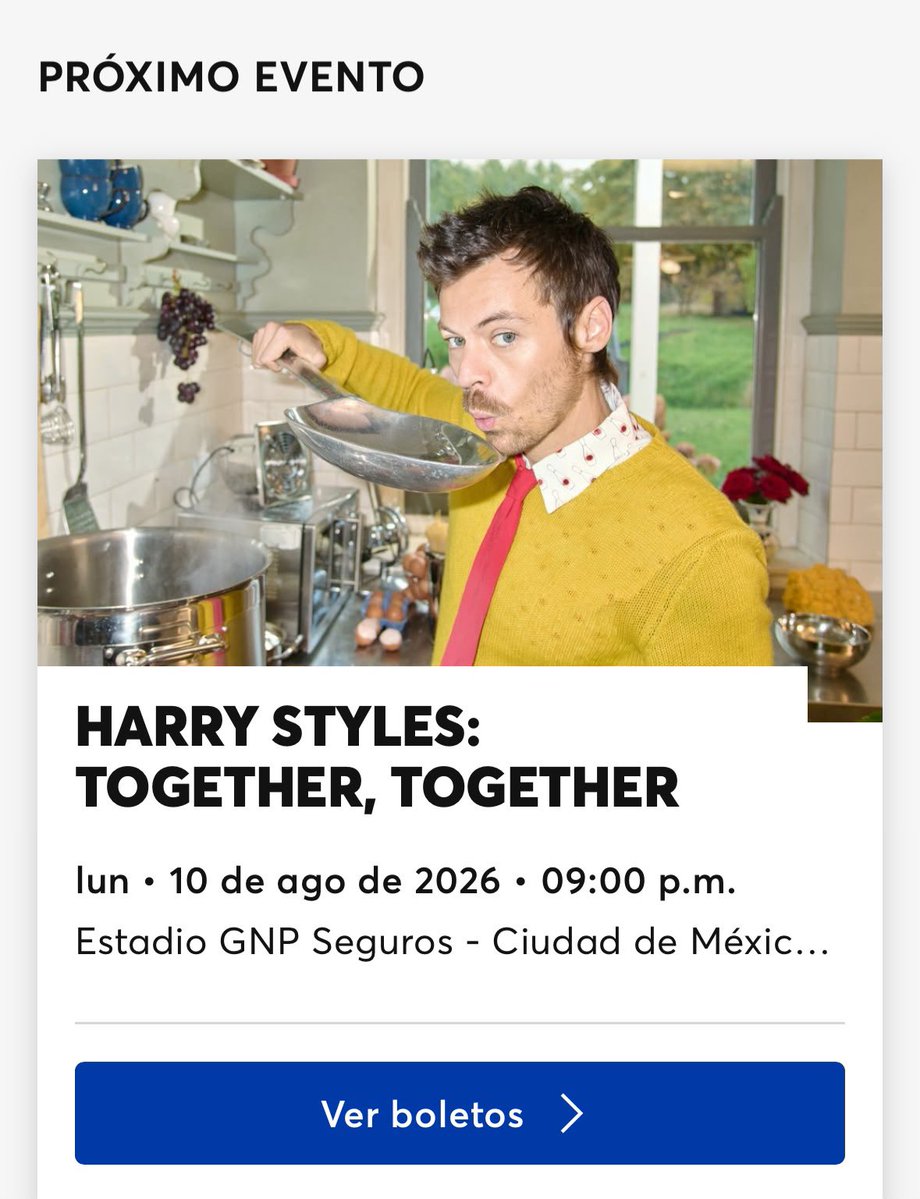 apololvs's tweet photo. holaa, por motivos personales vendo dos boletos para harry styles el 10 de agosto, los doy al mismo precio que salen en ticketmaster $1463.25 o les puedo bajar, xfi necesito salir de ellos ☹️ @mx_tickets https://t.co/omcE1f9hiA