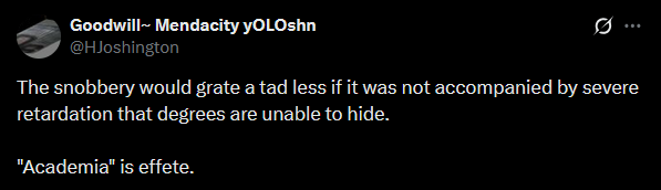 denimneverdies's tweet photo. The conservative consensus is that education itself is "gay" and "retarded" but liberals insist on pretending these are mature intellectuals with real ideas worth discussing https://t.co/4611AWjnNK