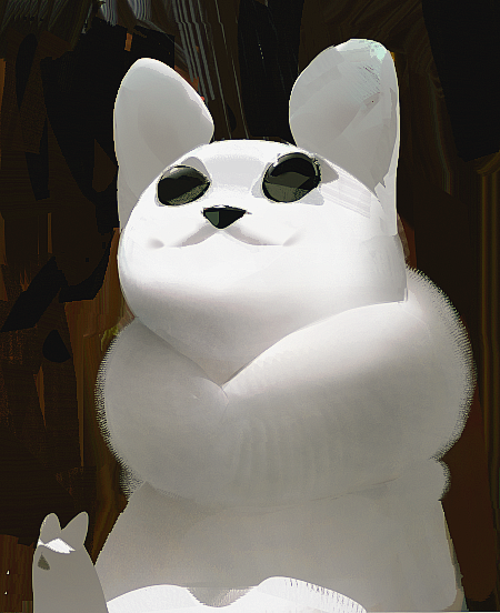 MortemErgoSum's tweet photo. A fluffy slugcat and a quick paint scenery https://t.co/0W2gfNX2QW