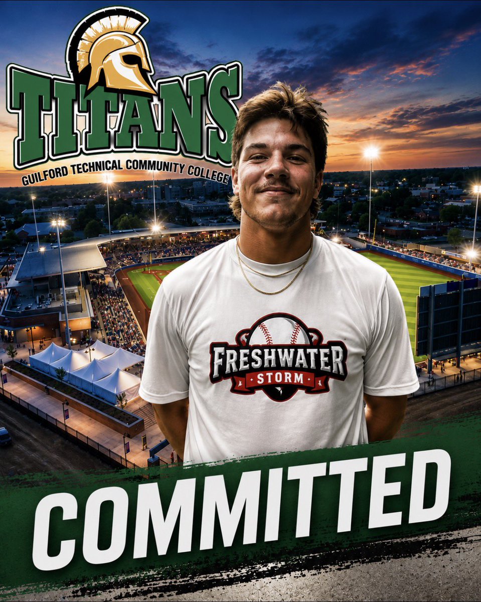 PrspCntSports's tweet photo. A HUGE congratulations to Alex Jacobs on his commitment to Guilford Tech CC! Alex started 9 games as a FR this past spring at Palm Beach Atlantic and is having a very productive summer in our Freshwater Storm Summer College program. The Titans are getting a good one! @ArJacobs25 https://t.co/kJ0j8XGOrt