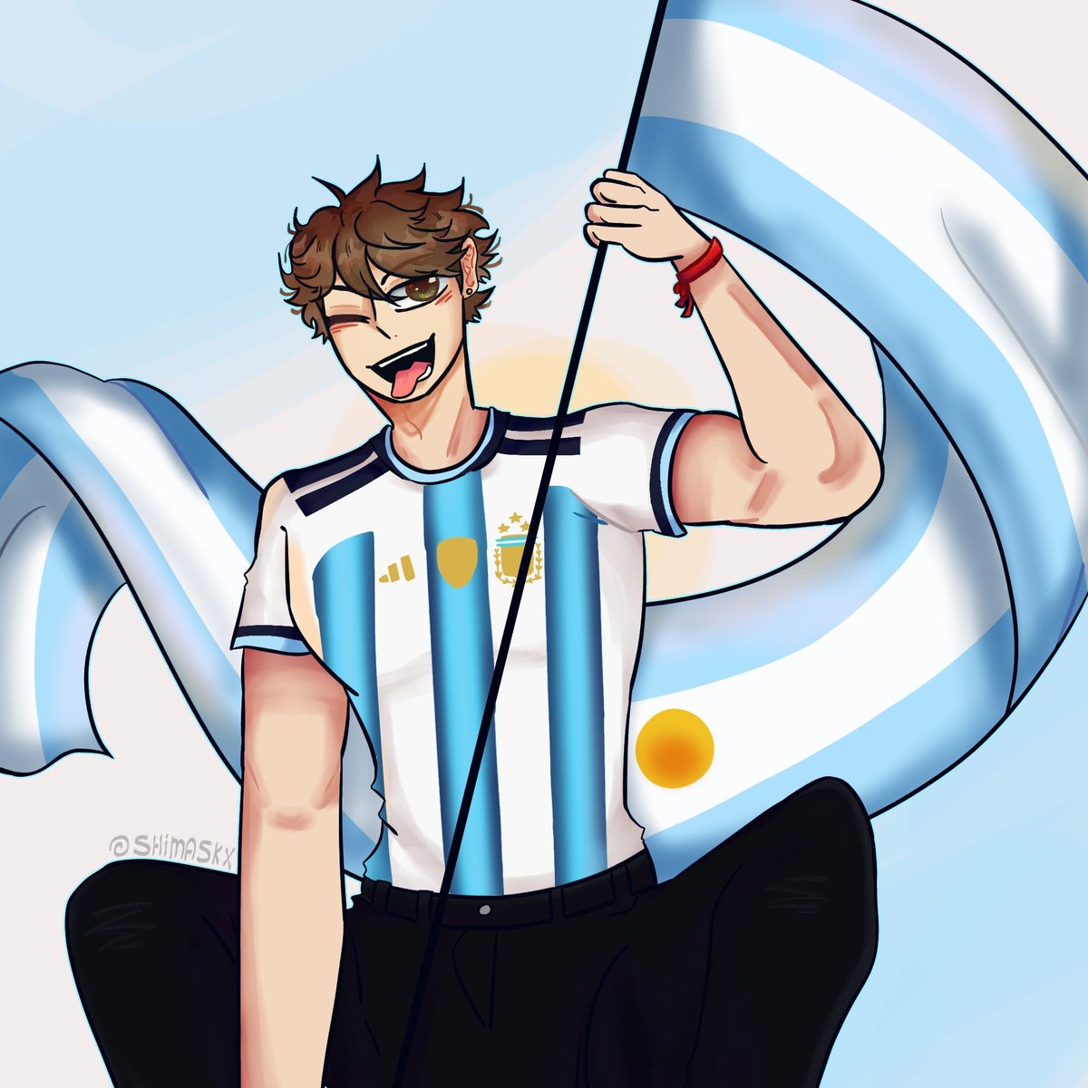 shimaskx's tweet photo. Oikawa argentino, eso nunca se va a ir 🇦🇷✨️

#haikyuu #oikawa #Argentina #haikyuufanart #oikawafanart https://t.co/SXlx2iadxx