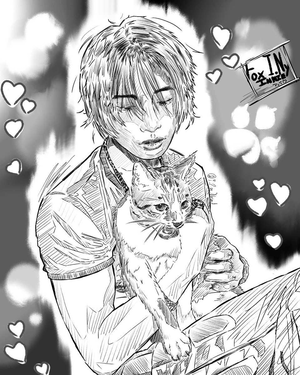 i_2_n_8bread's tweet photo. 🦊💕🐈

⏰：5 小時 51 分鐘 💕
.
.
.
#StrayKids #스트레이키즈
#I_N #아이엔 #fanart https://t.co/IvPYC46bPT