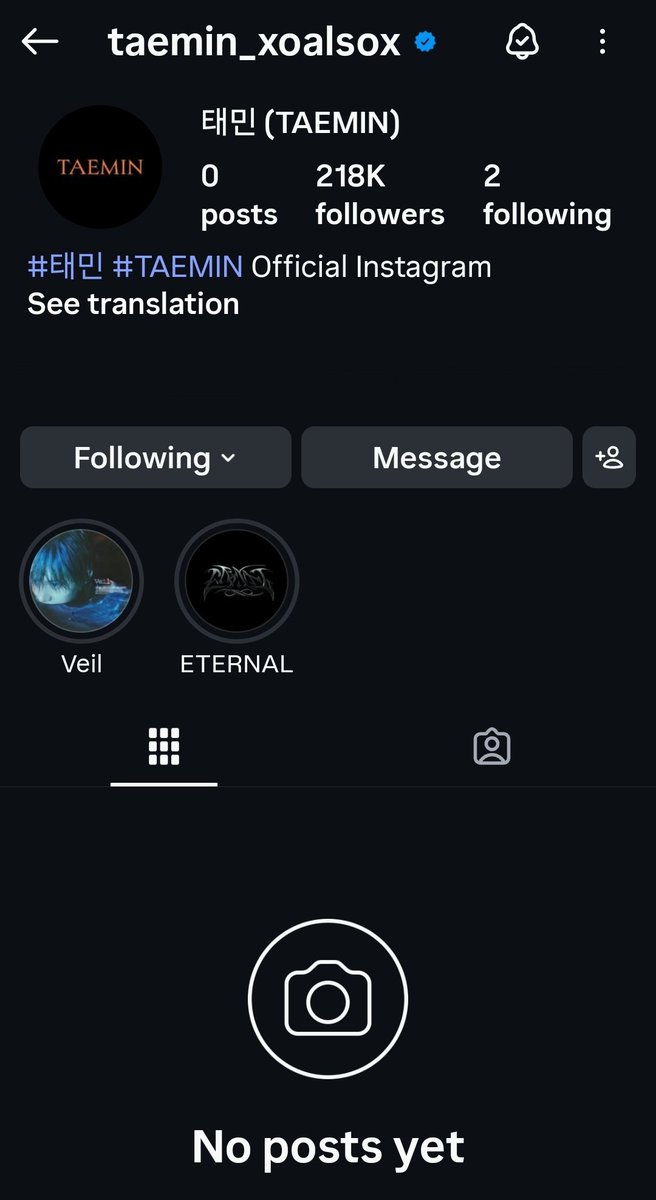 Shinee_Fan_Base's tweet photo. #TAEMIN's business Instagram account has removed all of its previous posts

🔗https://t.co/4vE48XPidx https://t.co/Wjmt2w5TG9