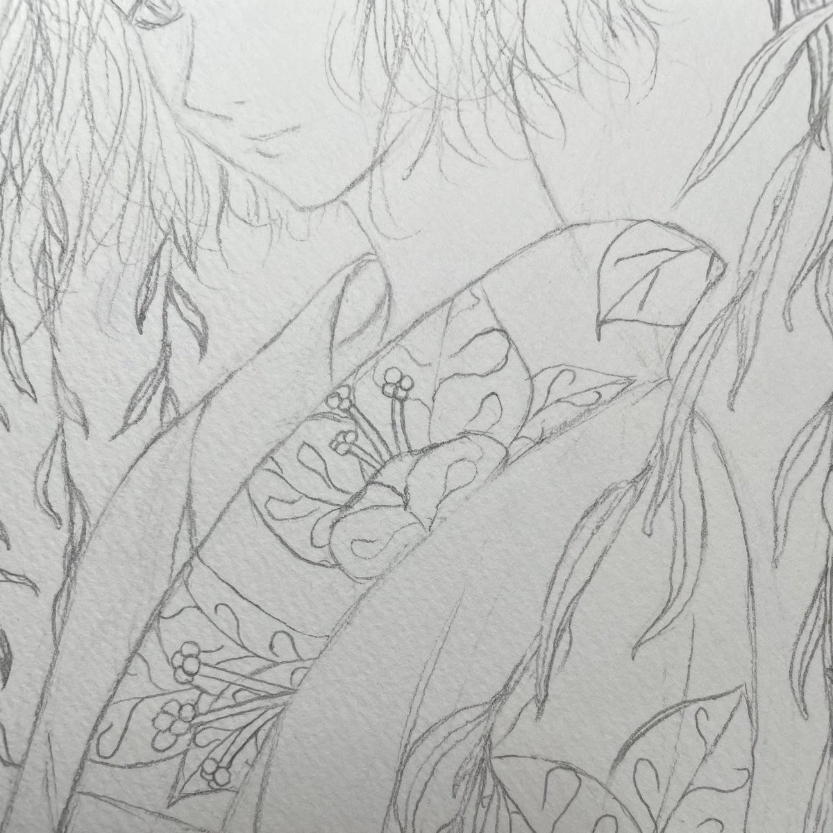 goro_illust's tweet photo. おはようございます！
熱帯植物を和柄っぽく描いてます✏️
浴衣の少しカジュアルな雰囲気を出していきたいですね♪
ブーゲンビリア
花言葉《あなたしか見えない》
ちょっと不気味な感じがして大変よろしい😌
本日もごきげんよう。 https://t.co/BswJoA6Kxz