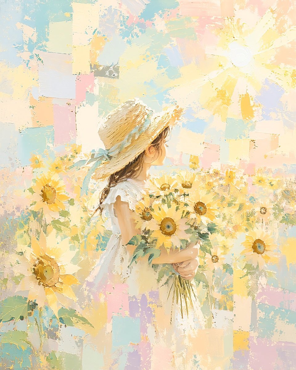 worldcandy520's tweet photo. 柔らかな光を抱きしめて
#アート #絵画 #パステルアート #癒やしのアート #デジタルアート #絵のある暮らし #ひまわり #希望の光 #優しい世界 #やさしいイラスト #保育 #保育士 #幼稚園教諭 #児童館 #児童センター #養護施設 #児童養護施設 #学童保育 #子ども支援 #子どもと過ごす時間 https://t.co/biqqcZOULT