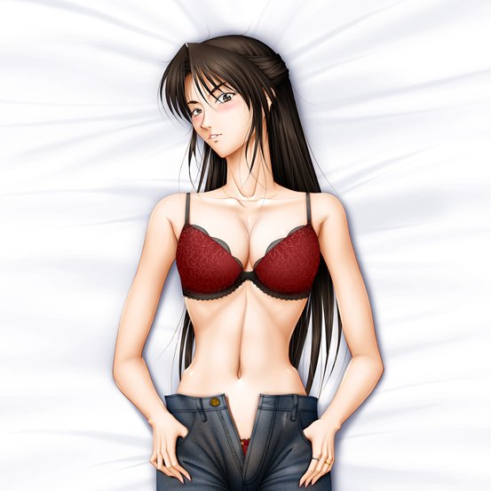 何もない日はエロ絵を上げとけってびりぽんが言ってた23?(し 'ω')
去年なんとな～く描いた絵。
普段ファンタジー系ばかり描いてるので現代の絵は非常に珍しく、ブラを描いたのは実は初めてだったり…🧐
なんとなく全身画なのでなんとなく抱き枕にしたらしい。😅
興味があればプロフィールからどうぞ。 