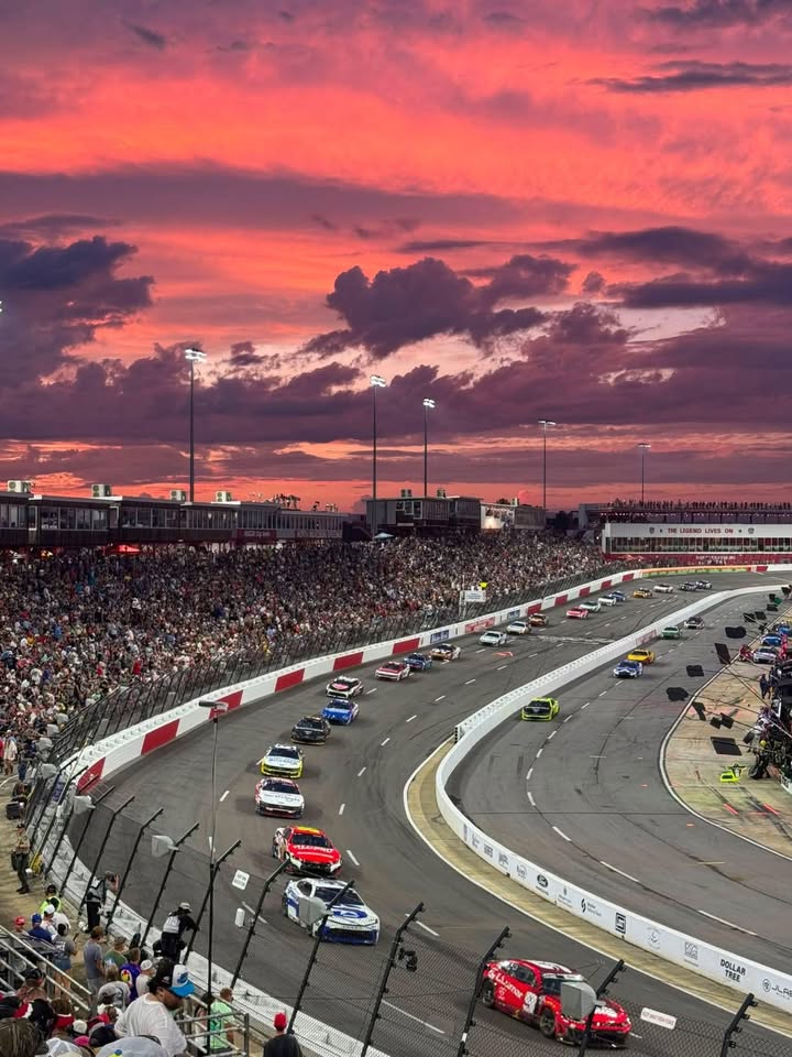 WataugaOnline's tweet photo. π Sunday night at North Wilkesboro Speedway during the Window World 450. NASCAR came home β and the sky knew it. π· Justin Greer #NorthWilkesboro #NASCAR #WindowWorld450 https://t.co/RvhMcBpqUI
