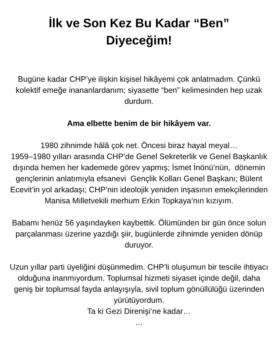TopkayaSevinc's tweet photo. İlk ve son kez bu kadar BEN diyeceğim! #CHP https://t.co/DjHeGqm4Ho