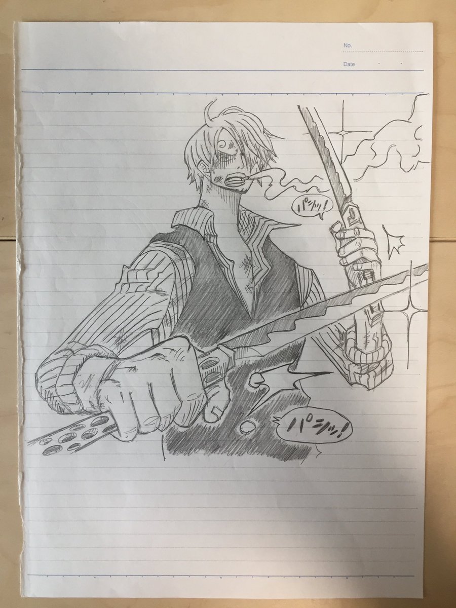 Massu_1020's tweet photo. 「サンジ・二刀流」高一の時に描きました。
・
“Sanji in Two-Sword-Style”
・
#onepiece #sanji #drawing #art #artist #manga #anime #copic #twoswordstyle #reproductive #サンジ #絵描き #二刀流 #ワンピース #コピック #模写 #模写絵 #漫画 #アニメ https://t.co/7ggiYPCXJJ