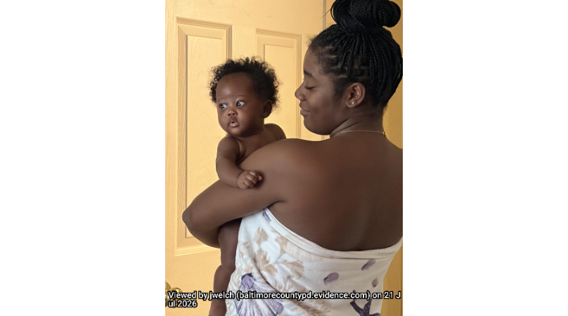 BaltCoPolice's tweet photo. #missing 5 month old Aya Frost 22inches in height 13 lbs last seen 7/19/2026 at approximately 1:00pm in the Franklin area with her mother Amirah Woodard who is also missing. Anyone with information is asked to call 911 or 410-887-6975. #helplocate #BCoPD #PleaseShare. https://t.co/5xmdIKgQfz