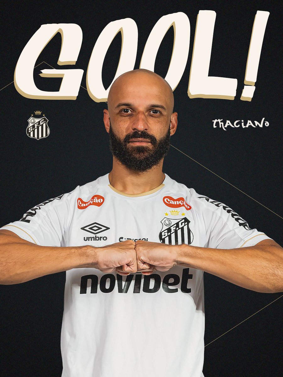 SantosFC's tweet photo. GOOOOOOOOOOOOOOOOOOOOOOOOOOOOOOOOOOOOOOL DO SANTOS! THACIANO FAZ O TERCEIRO DO PEIXÃO! ⚽️

#UCVxSAN | 0x3 https://t.co/YYDpBIdADL