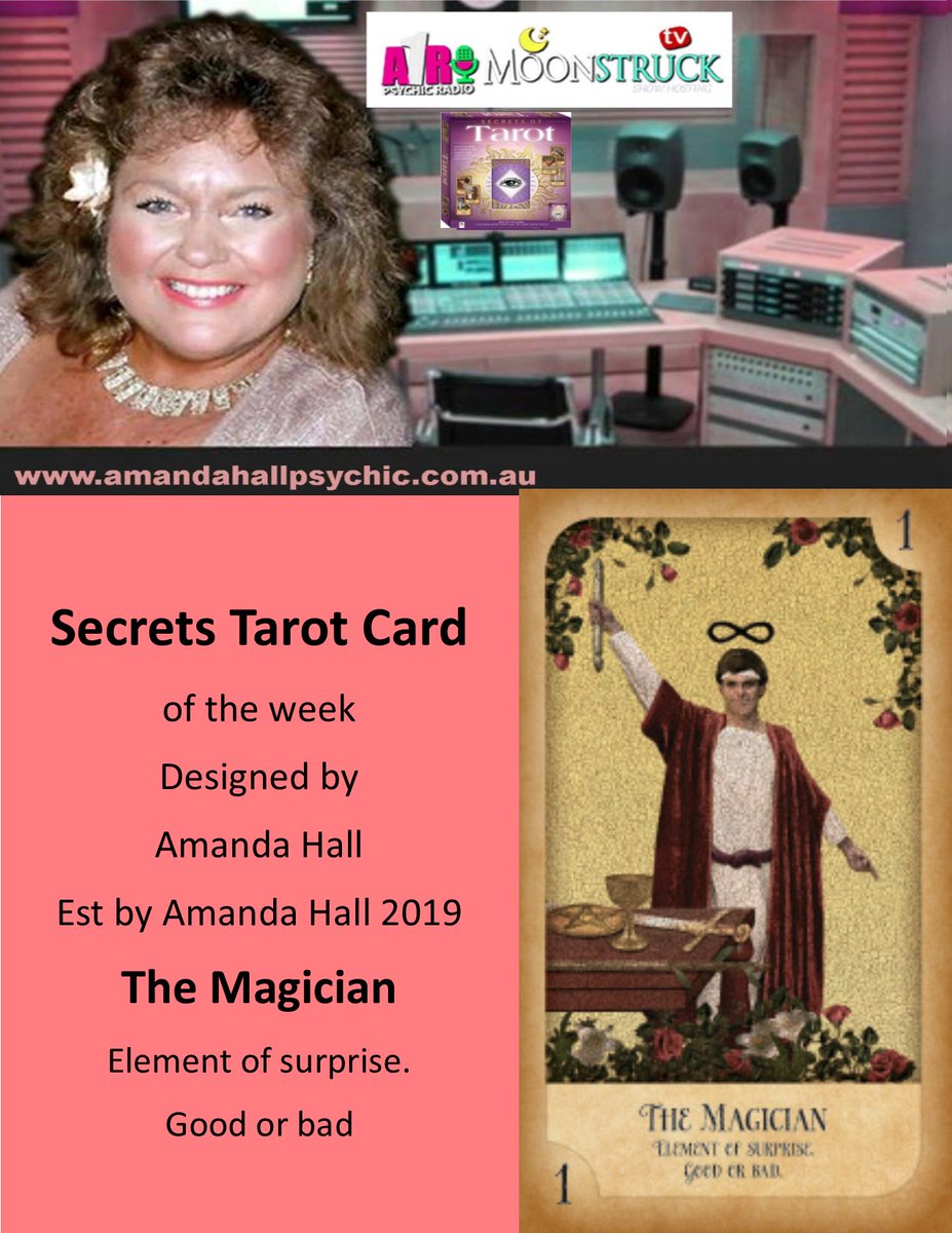 PsychicAmandaH's tweet photo. Amanda Hall Psychic-20/07/2026 
Show No 461 https://t.co/QxjRrp6ny2
Private reading https://t.co/8ARMz8fCdW
Tarot Card of week #TheMagician https://t.co/q7vUcbG8mR