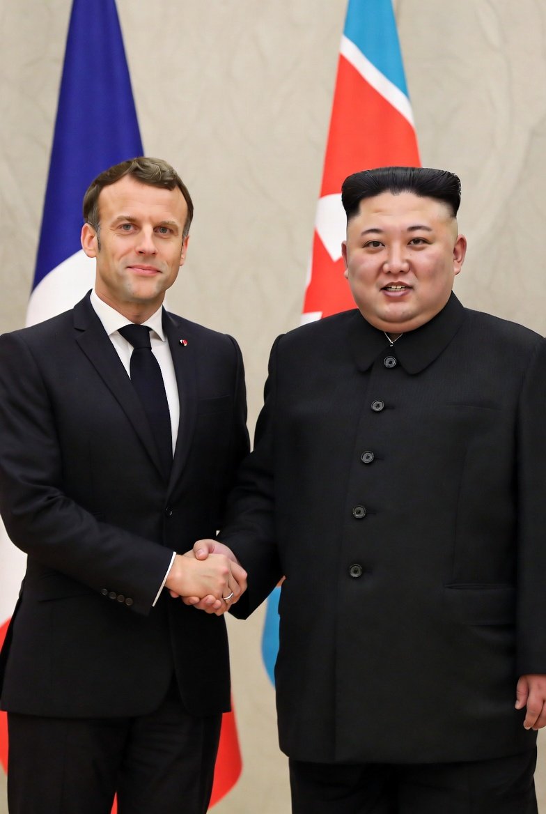 LeChat_Miaule's tweet photo. 🐱 CATFLASH-Le Chef Suprême De Corée Du Nord félicite le président français Emmanuel Macron après le vote de la loi imposant une vérification de l'âge et de l'identité sur les réseaux sociaux : "La France rattrape enfin son retard en matière de contrôle numérique des citoyens et des chats." #chatland