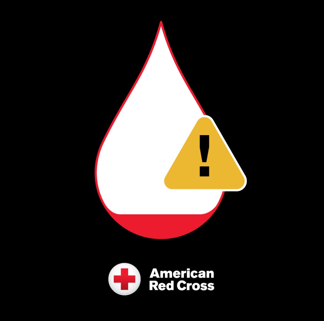 RedCrossIL's tweet photo. 🚨 Help end the blood shortage! 

Donors of all blood types — especially those with types O+ &amp; B- blood — are needed now to help reverse a dangerous drop in the Red Cross blood supply. 

Book now to help ensure patients receive lifesaving medical care: https://t.co/Uy0v2oqs1Y https://t.co/u6dHRW63vv