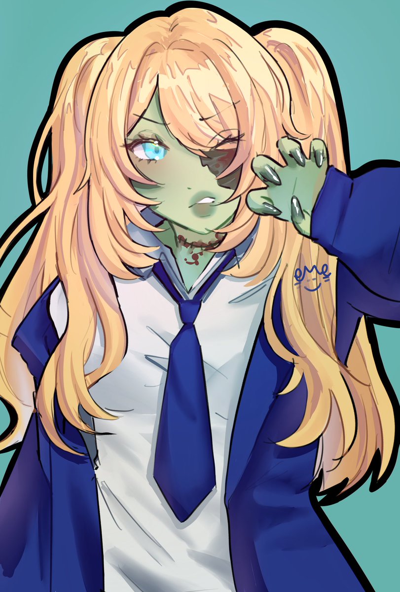 rellekkuma's tweet photo. Zombie girl 🧟‍♀️ https://t.co/37PERlUyIL