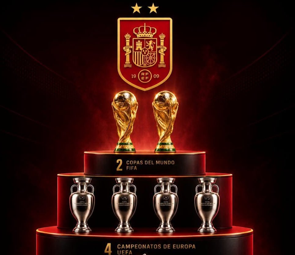predictorRM's tweet photo. Las selecciones más ganadoras del Siglo XXI (contado los grandes torneos) ⬇️

1. España 🇪🇸: 2 Mundiales y 3 Eurocopas
2. Brasil 🇧🇷: 1 Mundial y 3 Copas América
3. Argentina 🇦🇷: 1 Mundial y 2 Copas América
4. Italia 🇮🇹: 1 Mundial y 1 Eurocopa
5. Francia 🇫🇷 y Alemania 🇩🇪: 1 Mundial https://t.co/ukHeqD6vRG