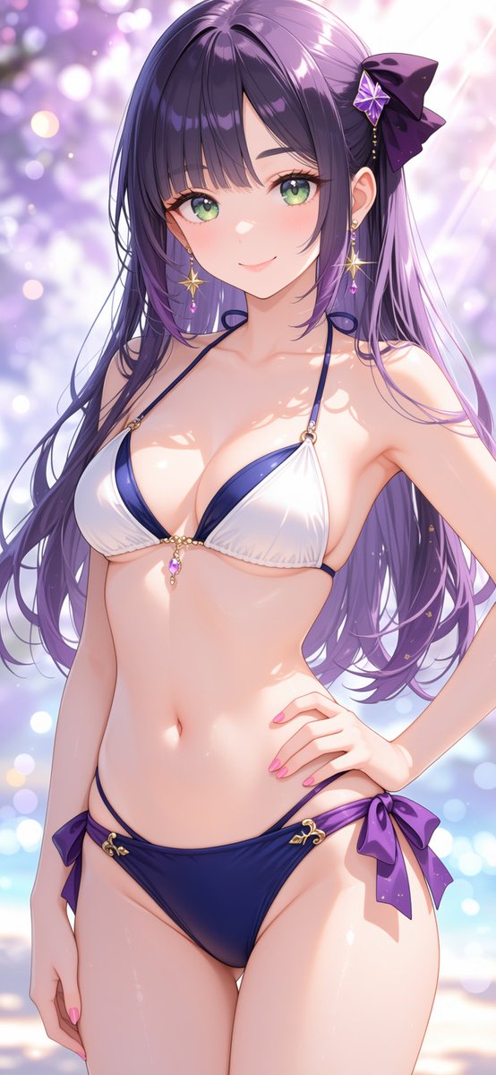 devil461765's tweet photo. My swimsuit is a bit tight, but I think it makes me look cute. Do you agree or should I change? #AIart #AIイラスト #Waifu #VirtualGirl #DigitalMuse #AIGirls 😂 https://t.co/vNvTyJtq50
