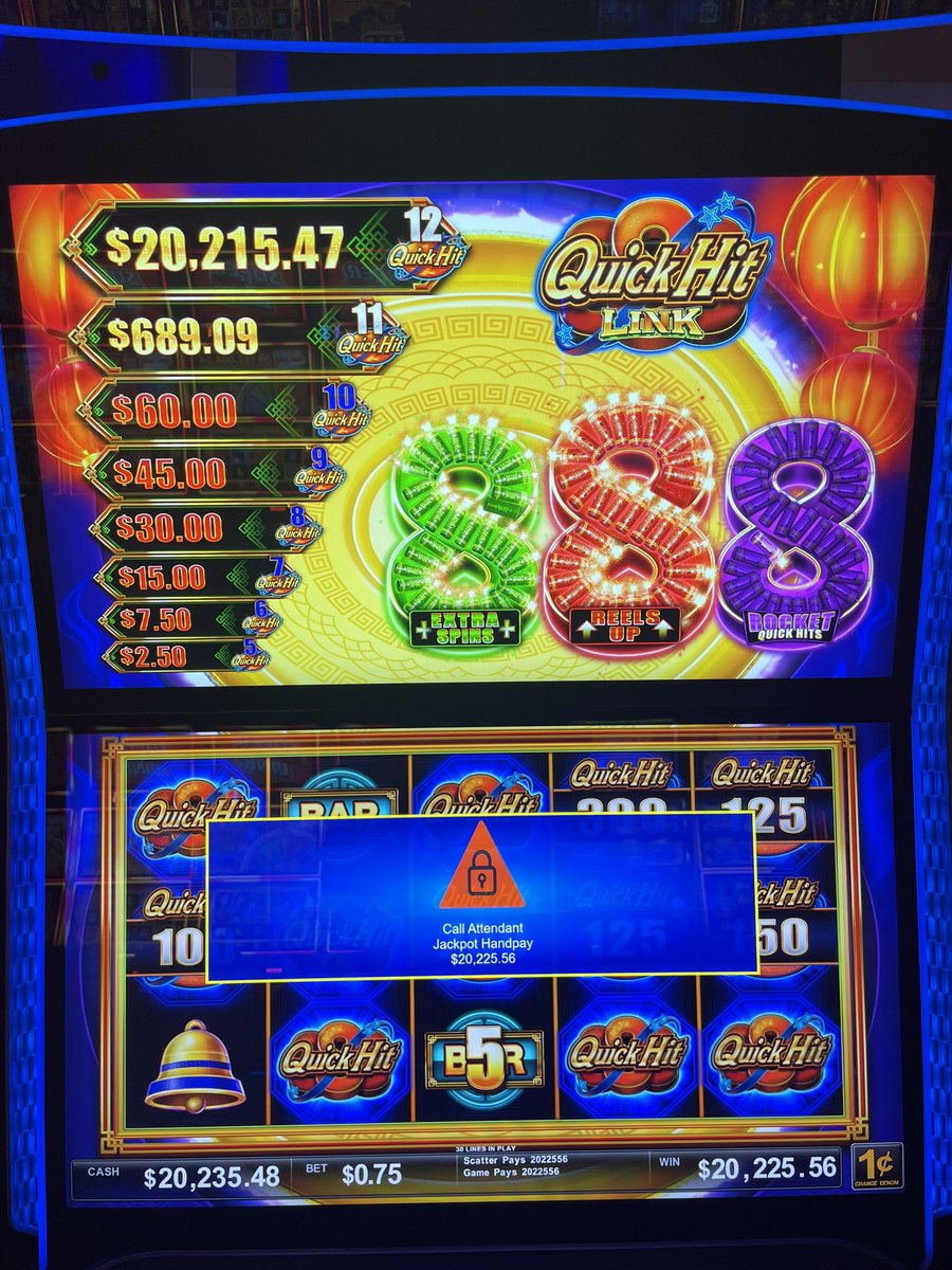 BataviaDowns's tweet photo. Big #jackpots bring smiling faces! Rachel won $20,225 today on Quick Hit Link with a 75¢ bet! 🤩🎉 What a win!

Congrats Rachel! https://t.co/Jlg95jm9k7