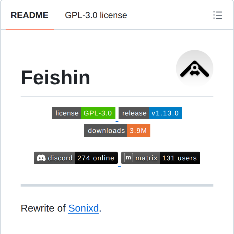 the_osps's tweet photo. Feishin is a modern self-hosted music player that rewrites Sonixd with a sleek UI and dual MPV/web backends. https://t.co/NG3Z3z8ALg