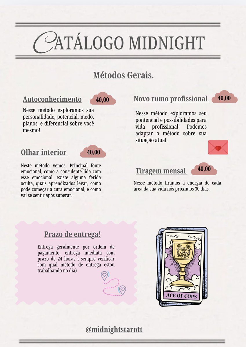 Midnightstarott's tweet photo. 💌 Mesa aberta 💌

Promoções até meia noite

2 perguntas explicativas 12,00
3 perguntas explicativas 15,00
Métodos amorosos 25,00
Carta canalizada 20,00

https://t.co/wcboQRVfCn

Tags: tarot cartomante taróloga bruxa https://t.co/vgkC5NYrsh