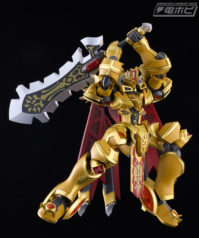 hobby_magazine's tweet photo. 【昨日の話題】アニメ『ナイツ＆マジック』から金銀に輝く王族専用機「#ゴルドリーオ」と「#ジルバティーガ」がMODEROID化！豪華メッキ仕様版と水転写デカールも限定発売!!

https://t.co/ubHWZpE4B3 https://t.co/bUf4OwZSNw