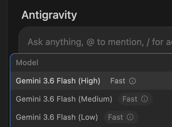tomozo_o's tweet photo. Gemini 3.6 Flashが使えるようになってますね✨️
いつもの今日のタスクなどの洗い出しをやってみたところ、早い！！

僕の場合、同作業で3.5 Flashは途中で考え込んだりとかイマイチだったけど、3.6はどうだろう？

しばらく使ってみていい感じだといいな😄 https://t.co/e4QLG9VEBS