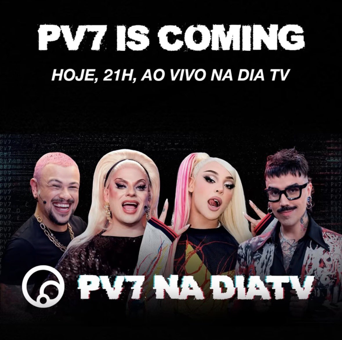 centraldapv's tweet photo. #PV7 IS COMING na @diaestudio começa em 10 MINUTOS!!

Assista: https://t.co/VFiO7CQBqN https://t.co/2FuEL9mhuG