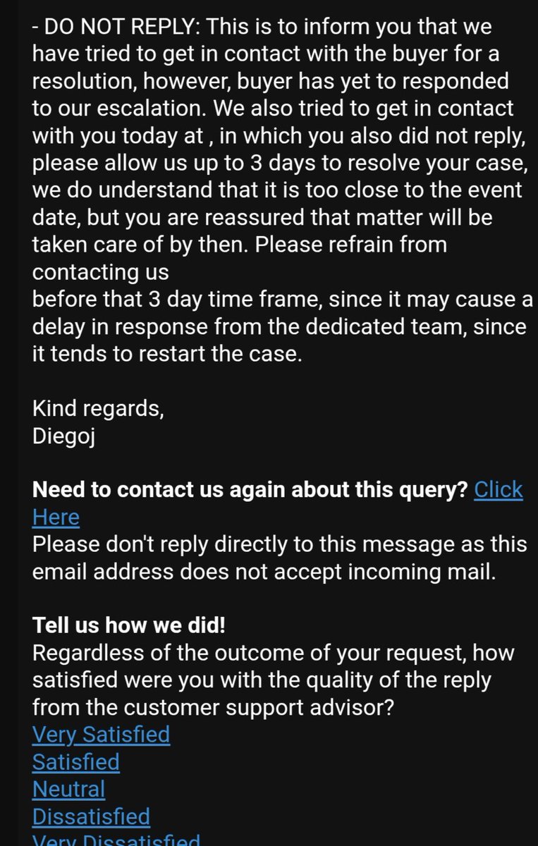BEEFEATERRRR's tweet photo. @ScottFriedman3 @itslysted @automatiq At least can't get worse than StubHub. They sent me this email twice today. Mind you I have no idea what this is for, and they never contacted me like they said they did. 😂 https://t.co/Cr4CP8LBh0