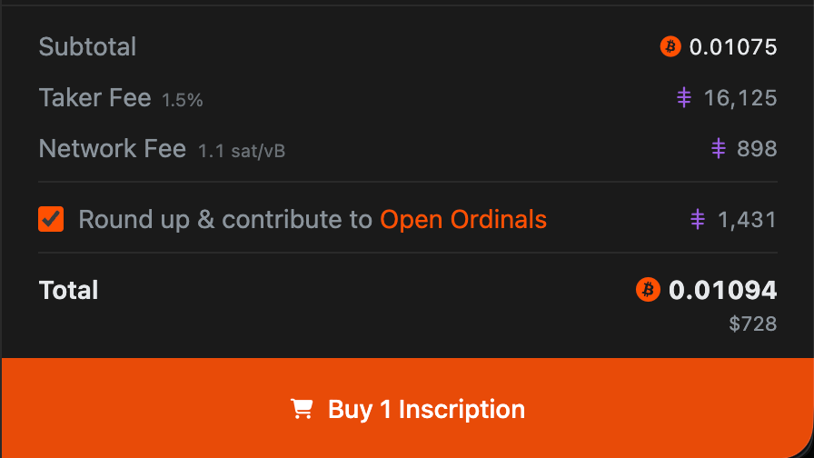 lifofifo's tweet photo. You can now contribute to the Open Ordinals Institute @ordinalsorg when buying on @ord_net ⚡

A simple way to support the protocol while you collect. https://t.co/IXFn2jLOYJ