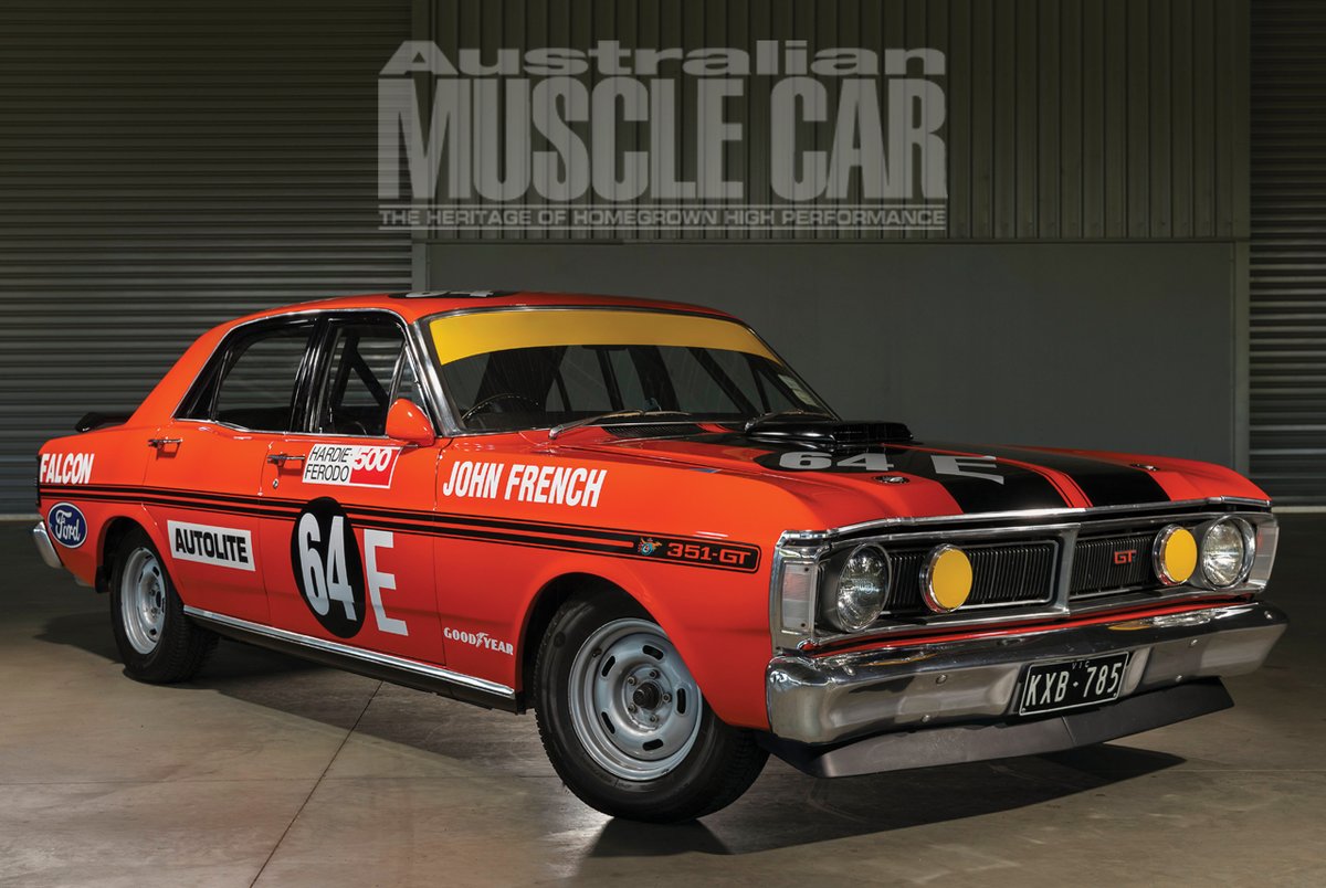 AuMuscleCarMag's tweet photo. 🇦🇺 The French Falcon 🏁
It didn’t hit the heights of its sister car, 65E, but John French’s Phase III is one of the chosen-three, specially-built works team XY GTHOs. Get the full story of this legendary survivor by visiting https://t.co/7tZKxZxL1w
#aumusclecarmag #bathurst500 https://t.co/RrqnUNsb9m