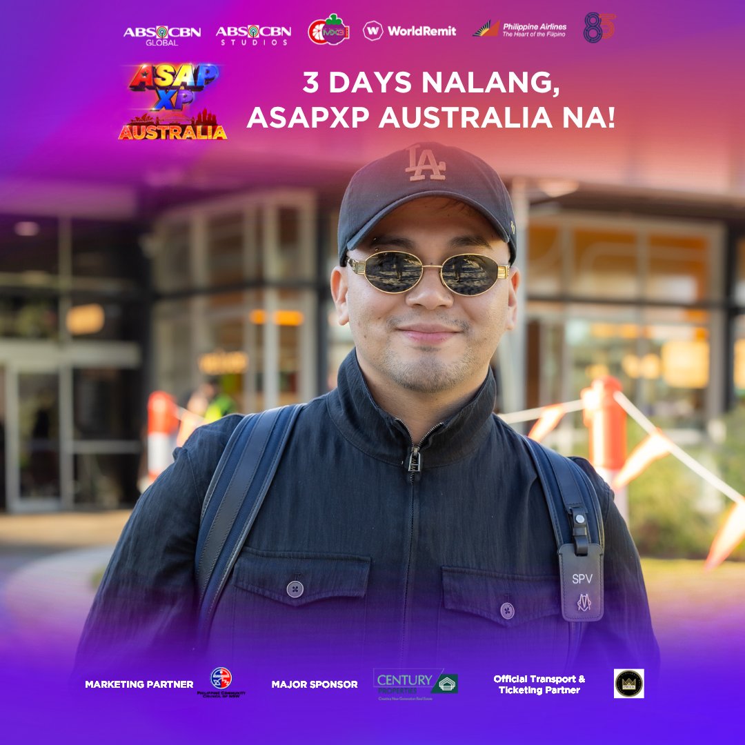 KapamilyaTFC's tweet photo. JUST LANDED IN SYDNEY ✅ Get the crowd ready 'cause singing champion, Sofronio Vasquez has just arrived for ASAPXP!
Photo Credits: Angelito Valdez Jr. Photography
#ASAPAustralia2026 #ASAPXPAustralia #SofronioVasquez https://t.co/J21mdNZhP5