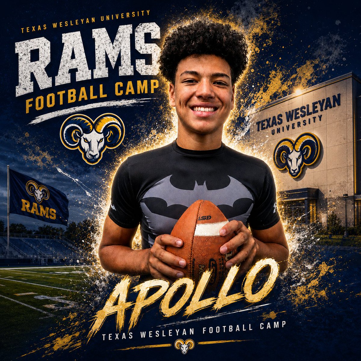 TheApolloMack's tweet photo. Next stop: Texas Wesleyan Football Camp. Excited for the opportunity to compete, learn from great coaches, and continue earning every opportunity. See y'all this Saturday! 🏈🔥 #DevelopmentOverHype #TexasWesleyan #QB #ClassOf2030 #Recruiting https://t.co/gqzBuoareG