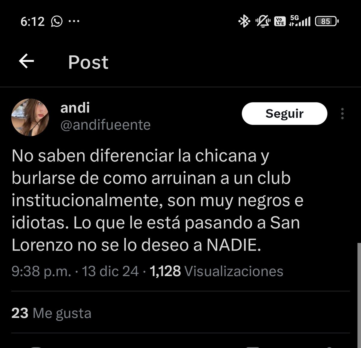 garduno_ramirez's tweet photo. @andifueente Ay la campaña de odio 😭

Also la piba llamado a todos negros estupidos 🤡 https://t.co/6Jo8dlAjga