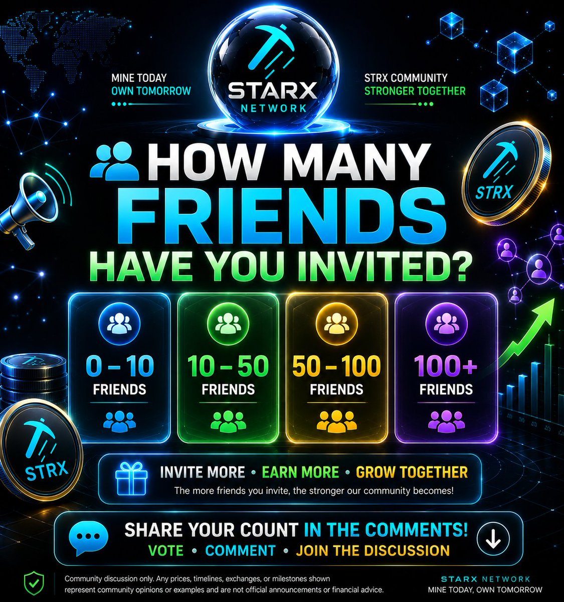 Itxzain189911's tweet photo. ๐ฅ How many friends have you invited to StarX Network? ๐
Every referral helps grow the community! ๐๐
๐ Vote in the comments: ๐น 0โ10 ๐น 10โ50 ๐น 50โ100 ๐น 100+
#StarXNetwork #STRX #Crypto #Web3 #Mining #Referral #Community #Blockchain #TapToEarn #CryptoCommunity ๐๐ https://t.co/tLTbaAbXY3