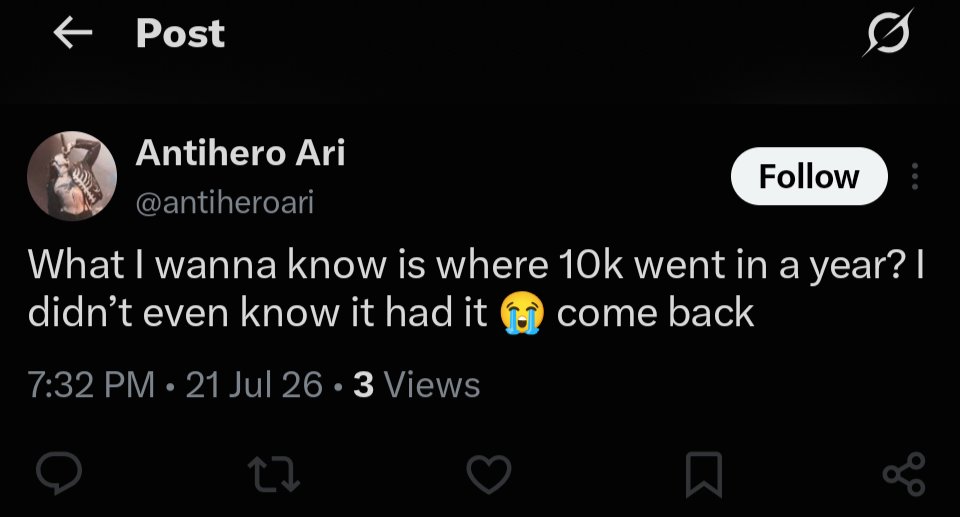 DreamSmith18798's tweet photo. ......you think because you deleted the tweet it didn't happen?

You said 17k and now you have almost 7k https://t.co/GG9ZT0pICf