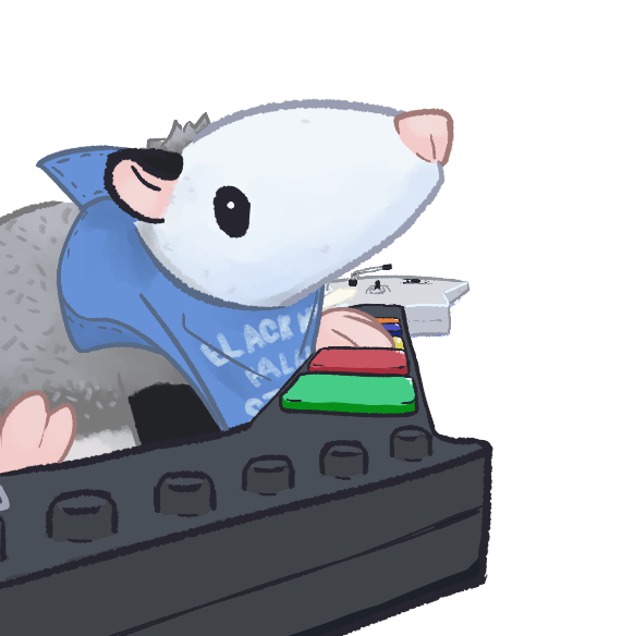 aapatosaur's tweet photo. It's not too often you see an opossum playing video games... on a guitar, nonetheless!

Art of @ThatchTheBold https://t.co/b7mEELuQ4r