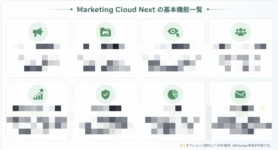 CRM_CONNECT_INC's tweet photo. こんにちは🤗
シーアールエムコネクトです✨

Marketing Cloud Next Learning Communityでは、
Marketing Cloud Nextの基礎知識を分かりやすく学べます😊

例えば、こんなナレッジをご用意しています👇
🍀Marketing Cloud Nextが持つ機能🍀

ぜひアクセスしてみてくださいね✨
https://t.co/PrrdimaADV https://t.co/j4YoWskZx3