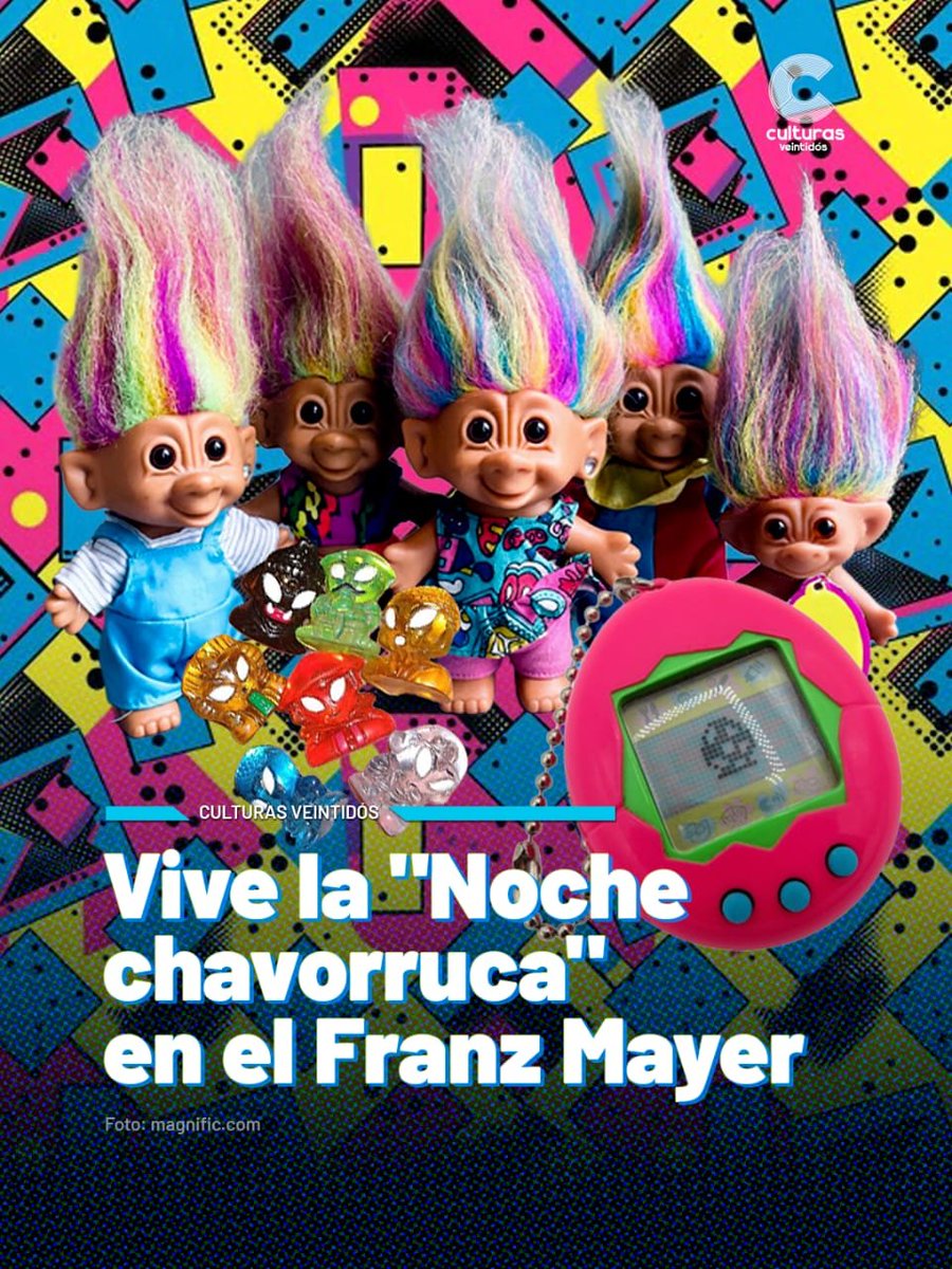 Canal22's tweet photo. El @museofranzmayer te invita a celebrar sus 40 años con una "Noche chavorruca". 

Durante la velada habrá clases para aprender coreografías noventeras  y actividades relacionadas a la historia del museo.  💃🕺🏻

📲 Entérate de esto y más en #CulturasVeintidós: https://t.co/TyhyVK1MRy