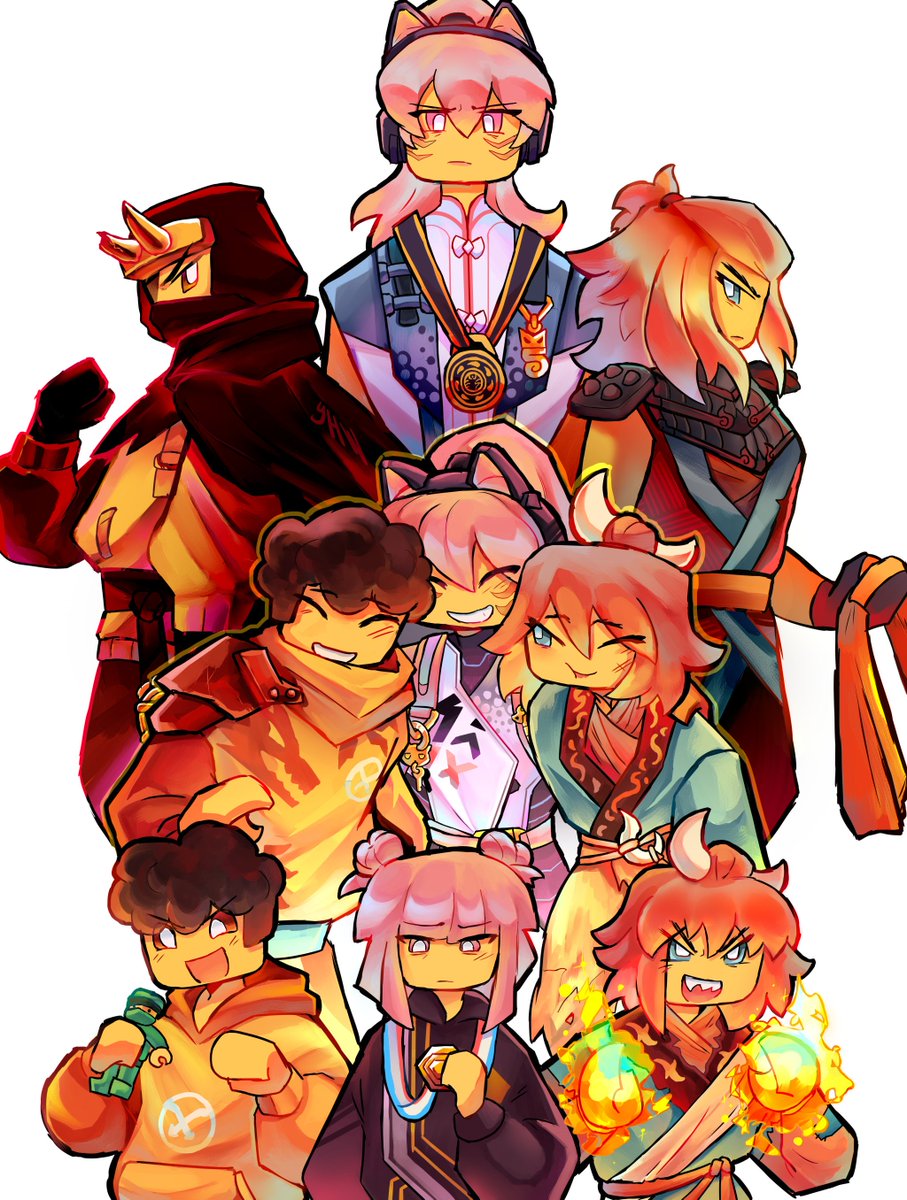 Yhwcomeback's tweet photo. Everytime I draw the full render piece of the new ninja team they add a new one 😭 Now I gotta draw one with Euphrasia 😫 https://t.co/cUSFBC1gDq