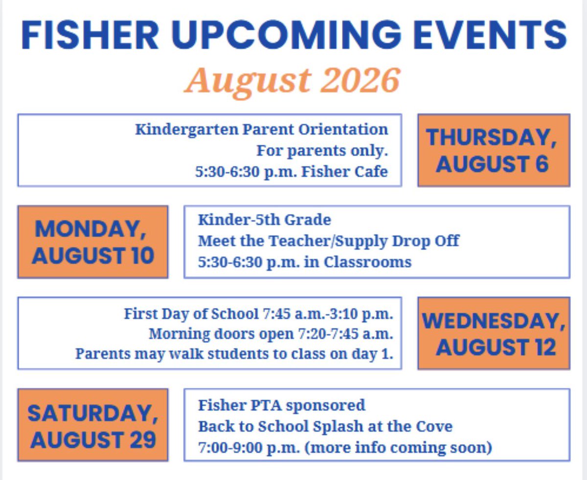 FisherElem's tweet photo. A few more August events to add your calendars: https://t.co/yhtC0VBt0p